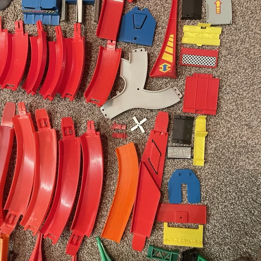 Hot Wheels Flame Track Lot Vintage 80s 90s  Connectors Shooters Track‎ Lot